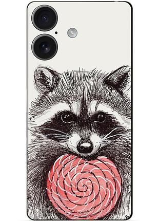 Силіконовий чохол бампер для iphone 17 з малюнком єнот