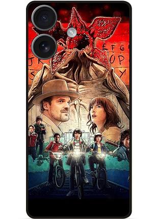 Силиконовый чехол бампер для iphone 17 с рисунком stranger things 14