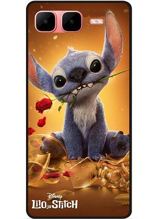 Силиконовый чехол бампер для infinix smart 10 plus stitch лило и стич
