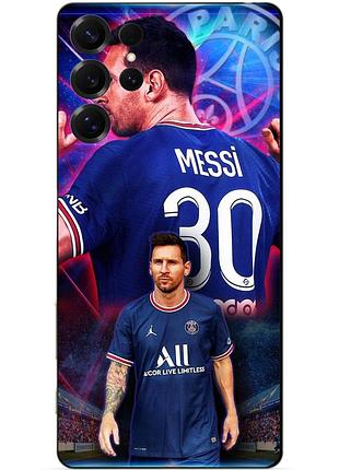 Силіконовий чохол бампер для samsung s24 ultra з малюнком мессі псж messi