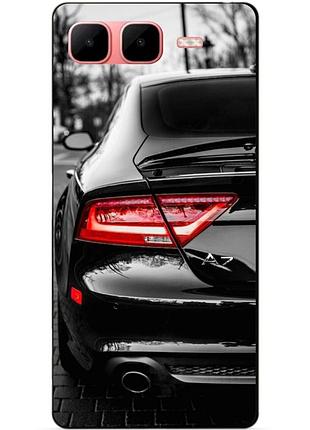 Чехол силиконовый бампер для infinix smart 10 plus с рисунком audi ауди машина авто