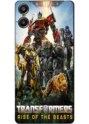 Чехол силиконовый бампер для samsung a05 звероботы трансформеры transformers
