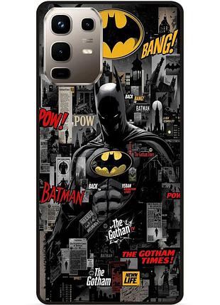 Силіконовий бампер чохол для infinix note 50 pro (x6855) з малюнком batman бэтмен