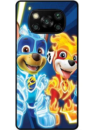 Силиконовый чехол для xiaomi poco x3 с рисунком щенячий патруль