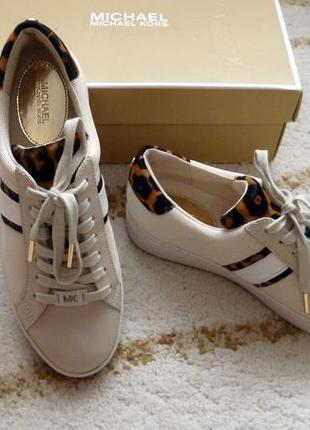 Кросівки michael kors // irving calf hair and mesh stripe sneaker