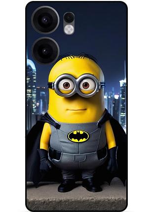 Силіконовий чохол бампер для oppo reno 13fs з малюнком міньйон бетмен minion