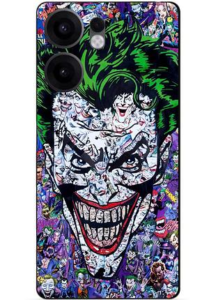Чехол силиконовый бампер для oppo reno 13fs с рисунком джокер joker