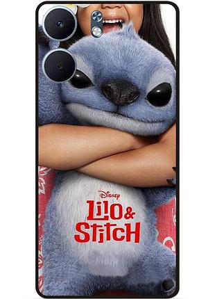 Силиконовый чехол бампер для oppo a5x стич и лило stitch