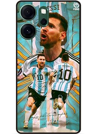 Силіконовий чохол бампер для oppo reno 14f з малюнком messi or мессі