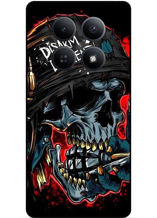 Силіконовий чохол бампер для xiaomi poco m8 pro 5g з малюнком череп скелет