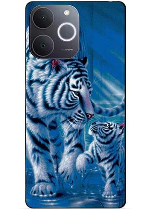 Силіконовий чохол бампер для realme note 70 з малюнком тигри