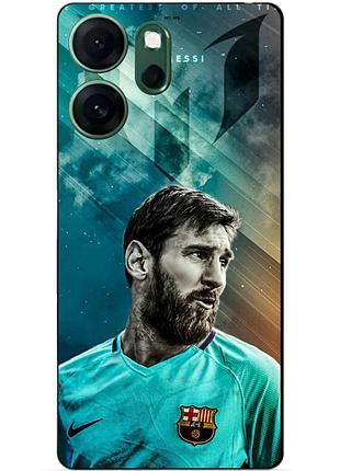 Чехол силиконовый бампер для oppo reno 14fs с рисунком leo messi месси