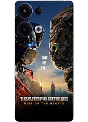 Силіконовий чохол бампер для oppo reno 13 з малюнком звіробої трансформери transformers
