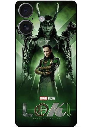 Чехол силиконовый бампер для iphone 17 с рисунком loki marvel
