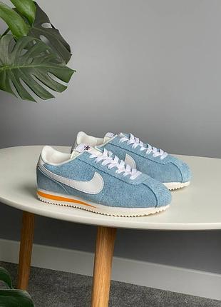 😍 жіночі кросівки nike cortez vintage suede blue