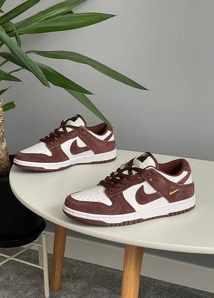 😍 жіночі кросівки nike dunk low sail red sepia