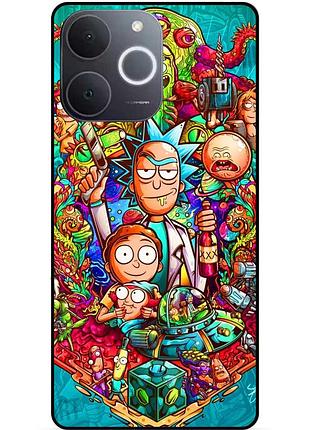 Силіконовий чохол бампер для realme note 70 з малюнком rick and morty рік і морті