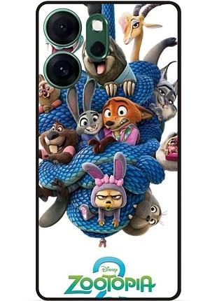 Силиконовый чехол для oppo reno 14fs с рисунком zootopia зверополис