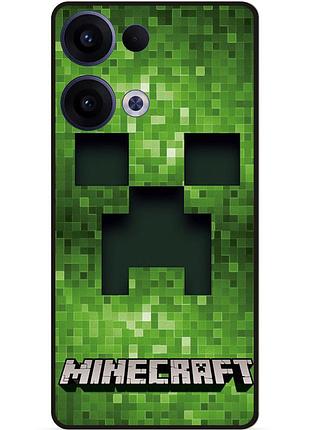 Силіконовий чохол бампер для oppo reno 13 гра minecraft майнкрафт