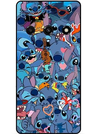 Силиконовый бампер чехол для samsung j3 j320 с картинкой стич stitch
