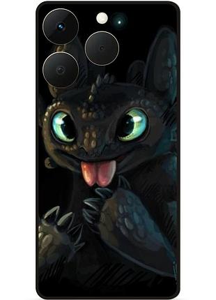 Чехол силиконовый для realme 15t с картинкой как приручить дракона