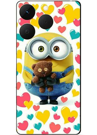 Силіконовий чохол бампер для realme 15t з малюнком міньйон боб minion