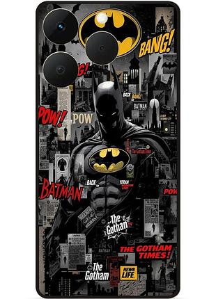 Чехол силиконовый бампер для realme 15t с рисунком batman бэтмен