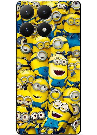 Силіконовий чохол бампер для xiaomi 15t з малюнком міньйони minion