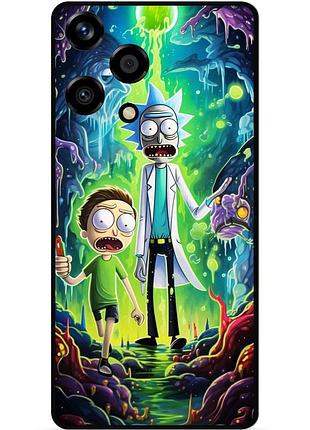 Силіконовий чохол бампер для huawei honor 200 lite з малюнком рік і морті rick and morty