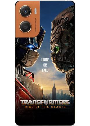 Чехол силиконовый бампер для motorola moto g06 с рисунком звероботы трансформеры transformers