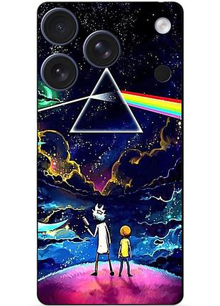 Силиконовый бампер чехол для iphone 17 pro max с рисунком рик и морти rick and morty