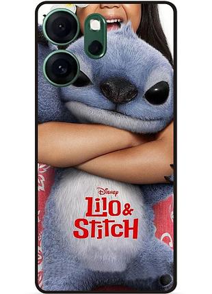 Силиконовый чехол бампер для oppo reno 14f стич и лило stitch