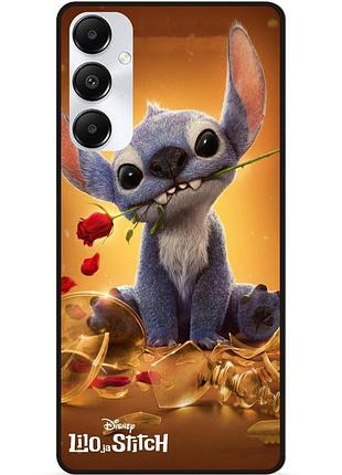 Силиконовый чехол бампер для samsung s25 stitch лило и стич