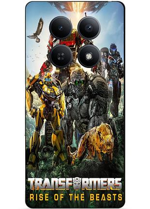 Силіконовий чохол бампер для xiaomi poco m8 5g зверобати трансформери transformers