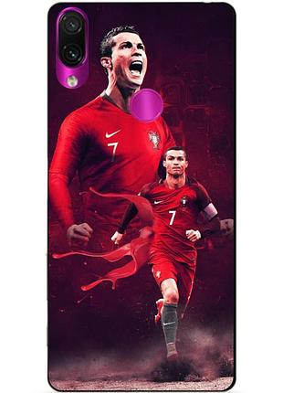 Силіконовий чохол бампер для huawei honor 10i з малюнком ronaldo португалія роналдо