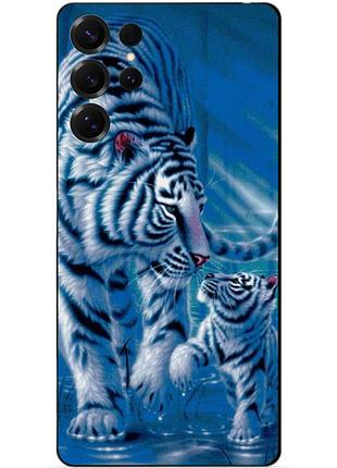 Чехол силиконовый бампер для samsung s24 ultra с рисунком тигры