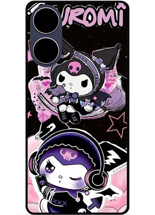 Силіконовий бампер чохол для oppo a17 з малюнком kuromi куроми