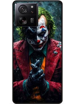 Чехол силиконовый бампер для xiaomi 13t с рисунком джокер бэтмен
