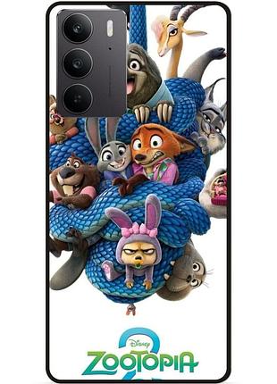 Силиконовый чехол для realme c71 / c75 с рисунком zootopia зверополис