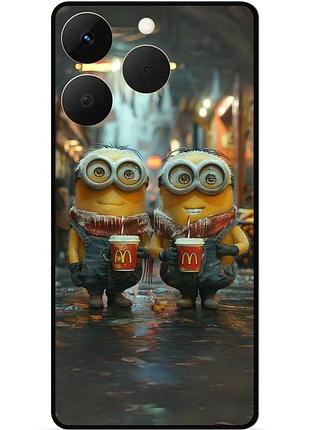 Силиконовый чехол бампер для realme 15t с картинкой миньоны minion