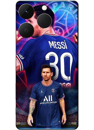 Чехол силиконовый бампер для realme 15t с рисунком месси псж messi