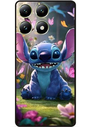 Силиконовый бампер чехол для xiaomi 14t pro стич и лило stitch