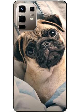 Силіконовий чохол бампер для infinix note 50 (x6858) з малюнком фото мопс