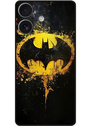 Чехол силиконовый бампер для iphone 17 с рисунком бэтмен dc batman