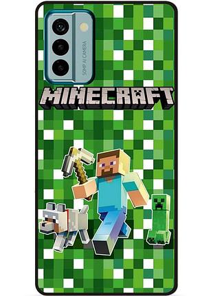 Силіконовий чохол бампер для nokia g11 стів minecraft кріпер майнкрафт