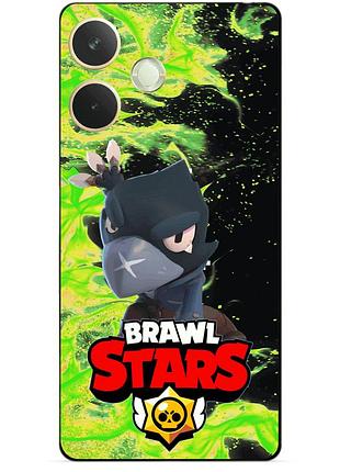 Чехол силиконовый бампер для oppo a5 pro с героем бравл ворон brawl