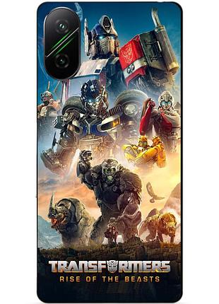 Силіконовий чохол бампер для xiaomi poco f7 з картинкою звіробої трансформери transformers