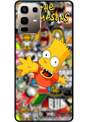 Силіконовий чохол бампер для infinix note 50 pro (x6855) з малюнком стикери гравіті фолз футурама маріо