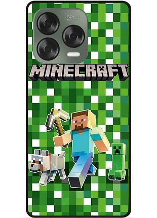 Силіконовий чохол бампер для zte nubia v70 design стів minecraft кріпер майнкрафт