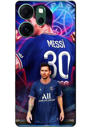 Чехол силиконовый бампер для oppo reno 14f с рисунком месси псж messi
